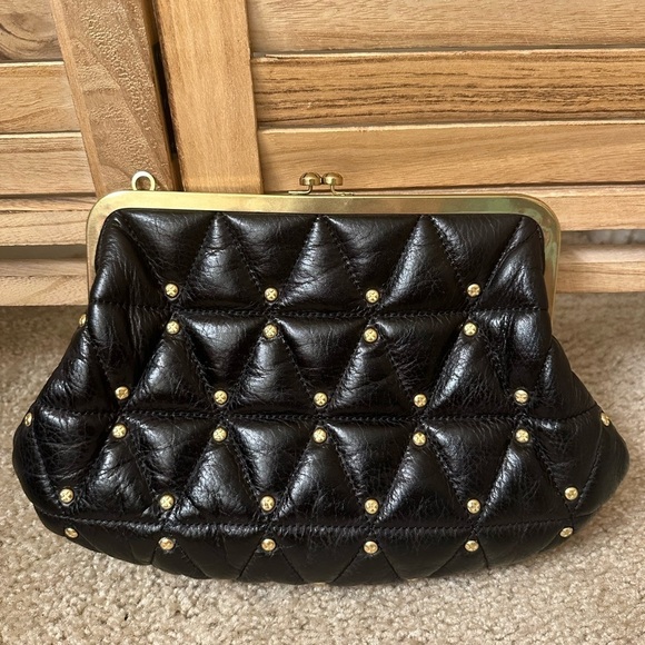 Rare Rebecca Minkoff Kiss Quilted Leather Clutch - Picture 2 of 7